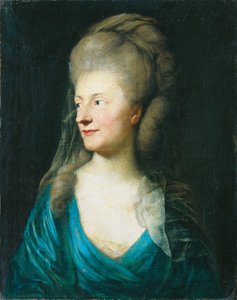 Johanna Henriette Louise Bestucheff-Rumin grófné, született von Carlowitz (1717-1787) portréja (?) alkotó: Anton Graff