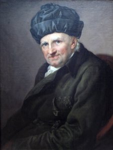 Johann Joachim Spalding provost házikabátban alkotó: Anton Graff