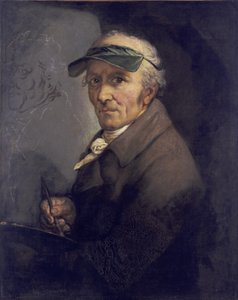 Önarckép szemellenzővel alkotó: Anton Graff