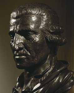 Joseph Haydn. Öntött ólom mellszobor ... alkotó: Anton Grassi