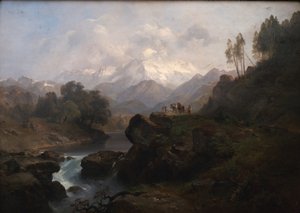 Hegyi táj a Wiesbachhornnal
