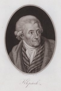 Friedrich Gottlieb Klopstock német költő (metszet)