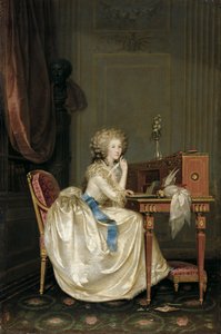 Savoyai Marie Louise 1749-1792, lamballei hercegnő portréja