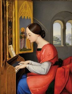 Római Szent Cecília orgonán – Anton Josef Drager (Joseph Anton Draeger) festménye (1794-1833) alkotó: Anton Josef Dräger