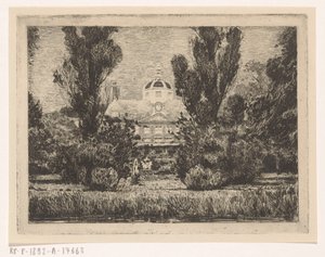 A hágai Huis ten Bosch-palota hátulja alkotó: Anton L. Koster