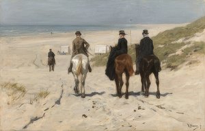 Lovaglás a tengerparton. 1876