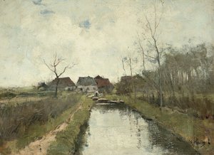 Ház az árokban alkotó: Anton Mauve