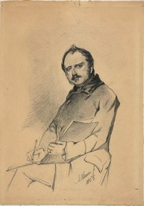 Portré egy férfi írás alkotó: Anton Mauve
