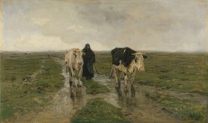 Legeltetés. Valószínűleg az 1880-as évek alkotó: Anton Mauve