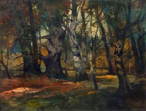 őszi erdő alkotó: Anton Müller Wischin