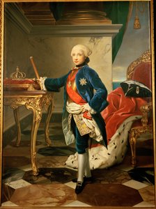 IV Ferdinánd, Nápoly és a két Szicília királya, festmény (festmény, vászon) alkotó: Anton Raphael Mengs