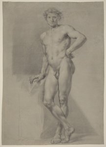 Férfi akt tanulmány alkotó: Anton Raphael Mengs