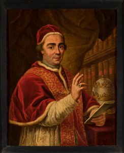 XIII. Kelemen pápa portréja alkotó: Anton Raphael Mengs