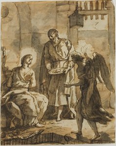 Szent Péter meglátogatja Szent Ágát a börtönben és meggyógyítja a sebeit alkotó: Anton Raphael Mengs