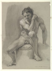 Ülő férfi akt alkotó: Anton Raphael Mengs