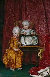 Spanyolul:  Ferdinánd főherceg és Mária Anna osztrák főhercegnő. alkotó: Anton Raphael Mengs