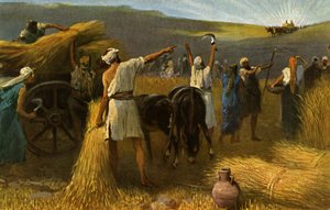 A bárka visszatérése, Ótestamentum (nyomtatás) alkotó: Anton Robert (after) Leinweber