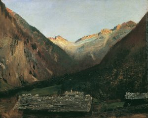 Este a Gastein melletti Prossauban alkotó: Anton Romako