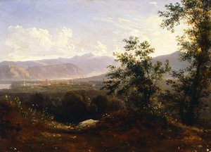Sorrento kilátása a fokról (olaj, vászon)