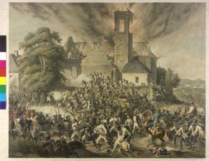 Asperni csata 1809 alkotó: Anton Strassgschwandtner