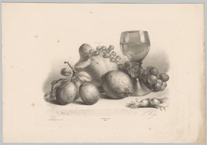 Csendélet üveggel, szilvával, citrommal, szőlővel és mogyoróval Flower and Fruit Studies (...) 10. epizód (sorozat címe) alkotó: Anton Weiss
