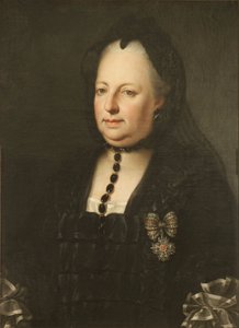 Mária Terézia gyászruhába öltözve alkotó: Anton von Maron