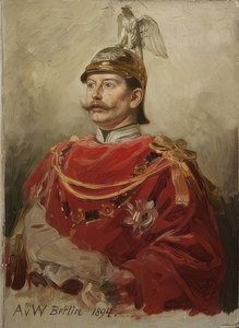 II. Vilmos (1859-1941), német császár és porosz király portréja. 1894