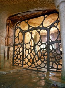 La Casa Mila, La Pedrera, Passeig de Gracia Barcelonában (Spanyolország). Antoni Gaudi i Cornet építész (1852-1926)
