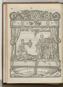 A Mariacransken ábrázolása: Dávid Góliát fejével, 1577