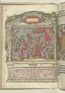 Színpad allegorikus ábrázolással a Grote Marktnál, 1578