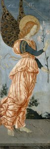 Az Angyali üdvözlet angyala, 1500 körül (tempera nyárfán) alkotó: Antoniazzo Romano