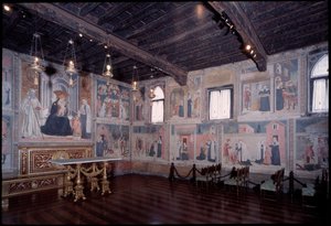Általános kép Szent Francesca római életéről (freskó alkotó: Antoniazzo Romano