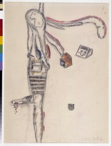 Antonin Artaud (1896-1948) rajza. 1945 Dim cm 63X48 Musee Cantini, Marseille.