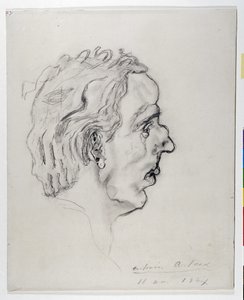 Jacques Prevel (1915-1951) költő portréja profilból - május 11.