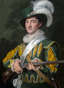 Alois Jelen (1801-1857) Max szerepében Carl Maria von Weber (1786-1826) – Antonin Machek (1775-1844) Der Freischuetz című operájában. Olajfestmény alkotó: Antonin Machek