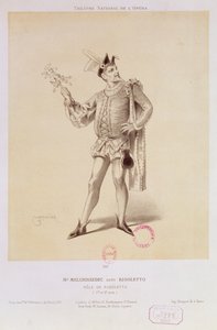 Melchissedec úr portréja, mint Rigoletto Verdi Rigolettóban