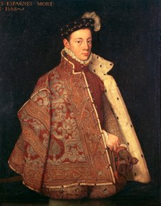 Don Carlos, Asztúria hercegének portréja (olaj, vászon) alkotó: Antonio (studio of) (attr. to) Moro