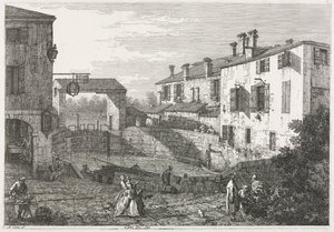 Nézetek: Dolo-i csatornazsilip, 1735-1746. alkotó: Giovanni Antonio Canal