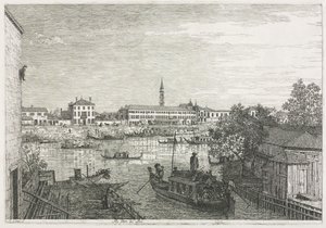 Nézetek: Dolo kikötője, 1735-1746. alkotó: Giovanni Antonio Canal