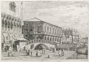 Nézetek: A börtön, Velence, 1735-1746. alkotó: Giovanni Antonio Canal