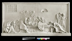 Kritó becsukja Szókratész szemét, 1790-92 (gipsz) alkotó: Antonio Canova