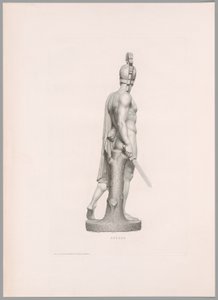 Ettore, oldalnézet, az Oeuvre de Canova-ból alkotó: Antonio Canova