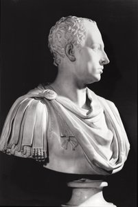I. Ferenc (1708-65) római császár portré mellszobra (márvány)