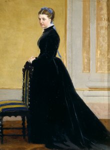 Vázlat Antonio Ciseri (1821-1891) hölgyportréjához, olaj, vászon, 31x23 cm
