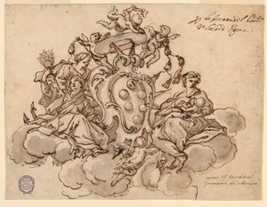 Mennyezeti (?) festmény terve Francesco Maria de