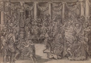 Scipio bankettje, 1543. alkotó: Antonio Fantuzzi