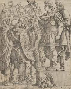 Császár beszédet mond katonáihoz, kb. 1542-45. alkotó: Antonio Fantuzzi