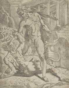Herkules és Kákusz, 1540-45. alkotó: Antonio Fantuzzi