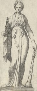 Melpomene, from the Mattei sarcophagus, Rome, 1540-45. 