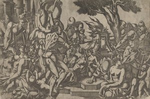 Az áldozat, 1542. alkotó: Antonio Fantuzzi